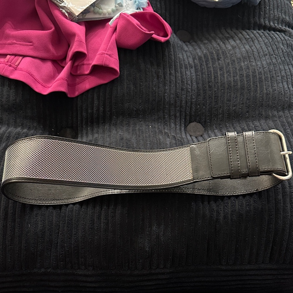Stylish Black and Silver Belt Zara